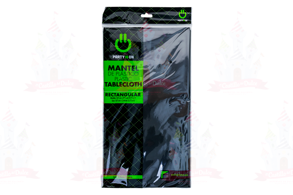MANTEL RECT. NEGRO 12/1 PZA FAB. SELECTAS - EL CASTILLO DEL DULCE