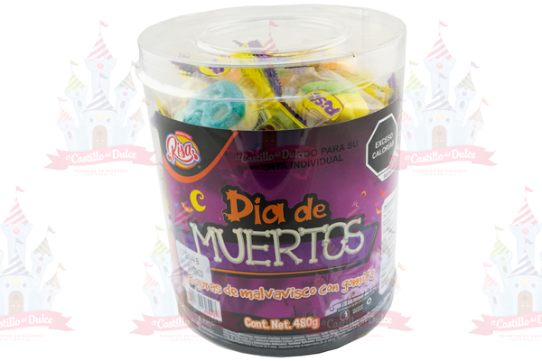 ESTUCHE DIA DE MUERTOS 12/480 GRS RISA APROX. 50 PZ