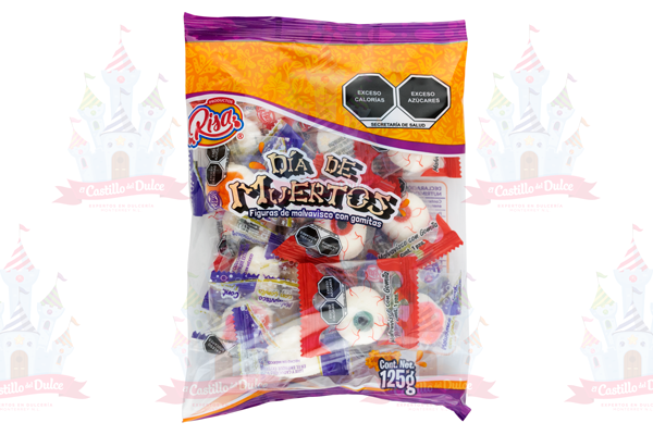 BOLSA DIA DE MUERTOS 24/125 GRS RISA APROX. 20 PZ