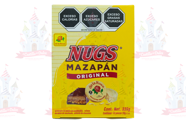 CHOCOLATE NUGS MAZAPAN 24/12 DE LA ROSA - EL CASTILLO DEL DULCE
