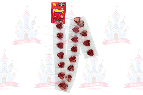 PALETA CORAZON TIRA 50/20 GARDENIA - EL CASTILLO DEL DULCE