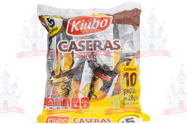 PAPAS KIUBO CASERAS SAL 28GR 10/10 GONAC - EL CASTILLO DEL DULCE