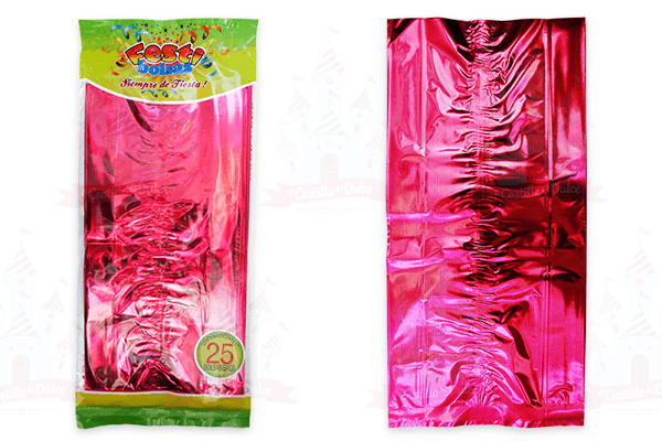 BOLSA METALIZADA MAGENTA 50/25 FESTIBOLSAS - EL CASTILLO DEL DULCE