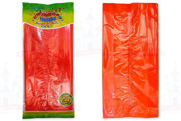 BOLSA NARANJA TRANS. 50/25 FESTIBOLSAS - EL CASTILLO DEL DULCE
