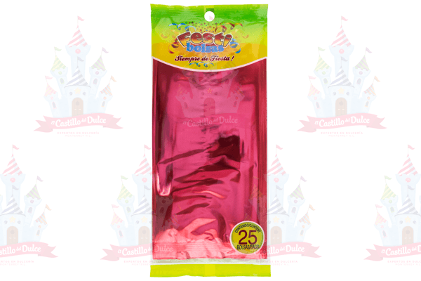 BOLSA CORAL SOLIDO METALIZADO 50/25 PZA FESTIBO - EL CASTILLO DEL DULCE