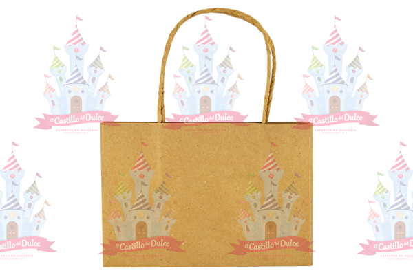 BOLSA KRAFT ASA BOUTIQUE CHICA 480/1 PZA CALTOM - EL CASTILLO DEL DULCE