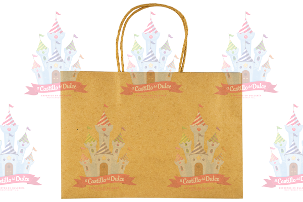 BOLSA KRAFT ASA BOUTIQUE MEDIANA 288/1 PZA CALTOM - EL CASTILLO DEL DULCE