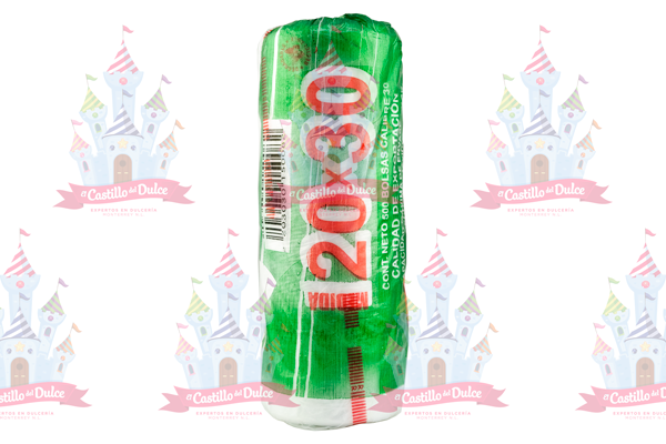BOLSA ROLLO 20 X 30 16/500 PZS.ROLOPLAST - EL CASTILLO DEL DULCE