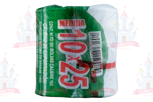 BOLSA ROLLO 10 X 25 36/500 PZA APROX ROLOPLAST - EL CASTILLO DEL DULCE