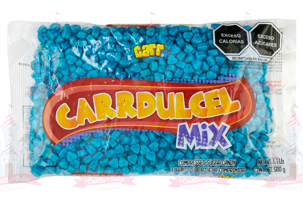 CORAZONCITO MENTA AZUL 20/500 GR TERE - EL CASTILLO DEL DULCE