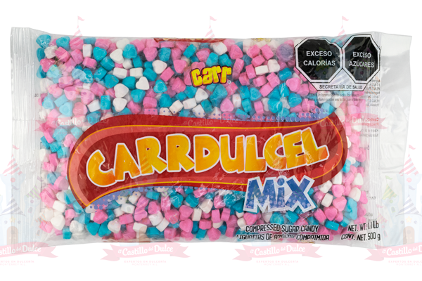 CORAZONCITO MENTA COLORES 20/500 GR TERE - EL CASTILLO DEL DULCE