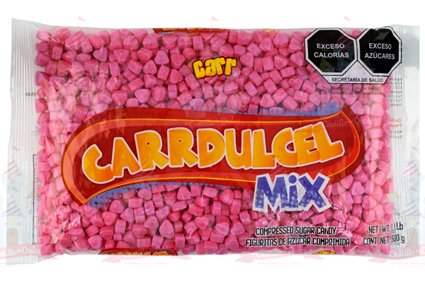 CORAZONCITO MENTA ROSA 20/500 GR TERE - EL CASTILLO DEL DULCE