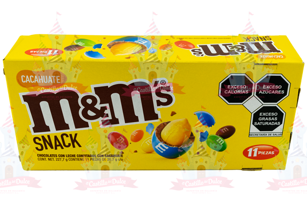 M&M SNACK CACAHUATE 18/11/20.7 GRS - EL CASTILLO DEL DULCE