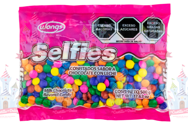 CONFITADO SELFIES CHOCOLATE 24/500 GRS - EL CASTILLO DEL DULCE