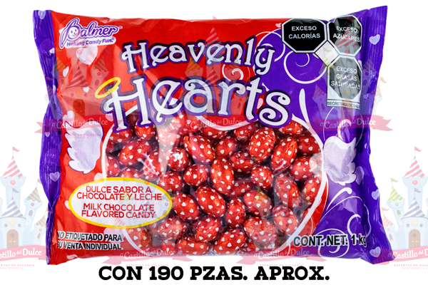 HUEVITO SAN VALENTIN 14/1 KG PALMER 190 PZA APROX - EL CASTILLO DEL DULCE