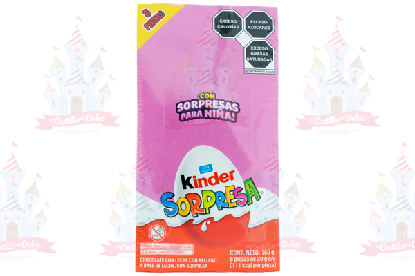 KINDER SORPRESA CHICO NINA T1 12/8 PZA - EL CASTILLO DEL DULCE
