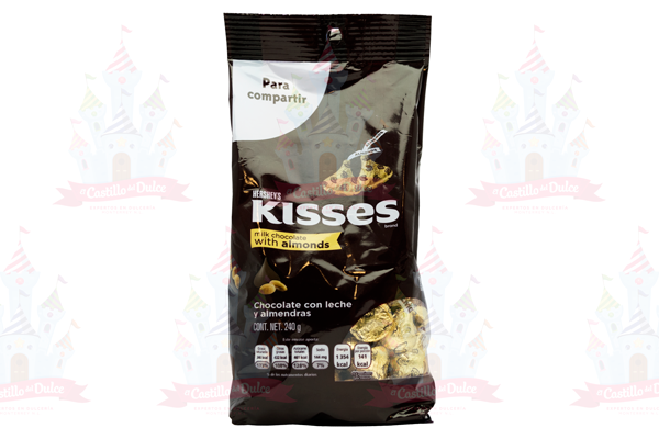 KISS ALMENDRA 12/240 GRS HERSHEY - EL CASTILLO DEL DULCE