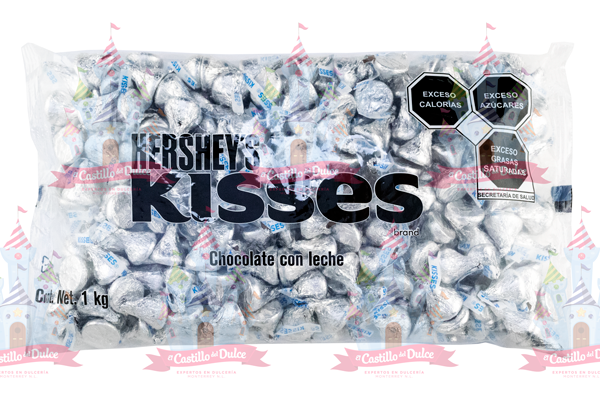 KISS LECHE BULK 7/1 KG 250 PZA APROX HERSHEY - EL CASTILLO DEL DULCE