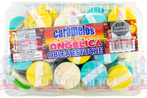 OBLEA DE COLORES ESTUCHE 24/200 GRS ANGELICA - EL CASTILLO DEL DULCE