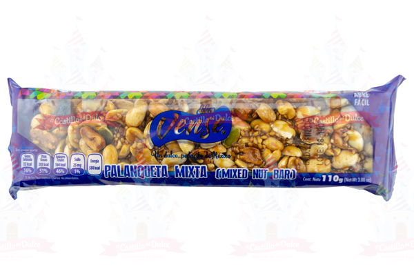 PALANQUETA BARRA MIXTA 72/ (100G) VENSE - EL CASTILLO DEL DULCE
