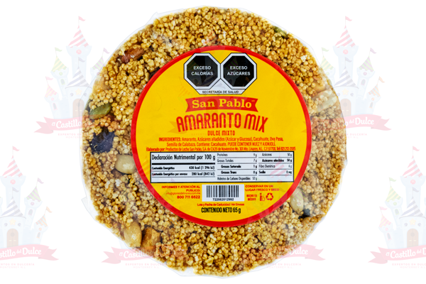 PALANQUETA DE AMARANTO MIX 24/1/65 GRS LINARES - EL CASTILLO DEL DULCE