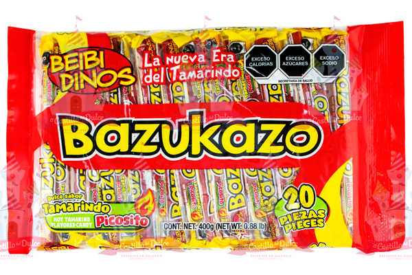 BAZUKAZO CHICO 28/20 BOLSA BEIBI DINOS - EL CASTILLO DEL DULCE