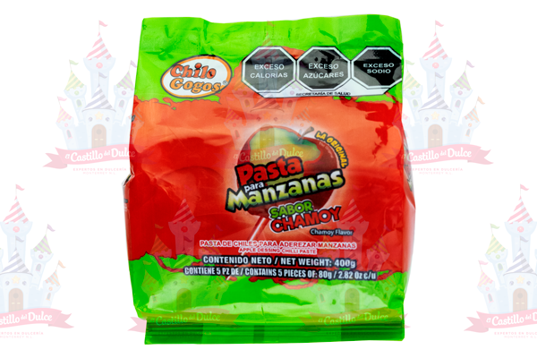 PASTA CHAMOY BOLSA 24/5 PZA CHILOGOGO - EL CASTILLO DEL DULCE