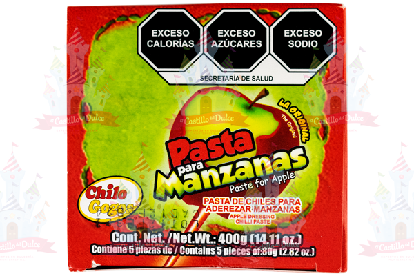 PASTA P/MANZANA TAMARINDO 24/5 CHILOGOGOS - EL CASTILLO DEL DULCE