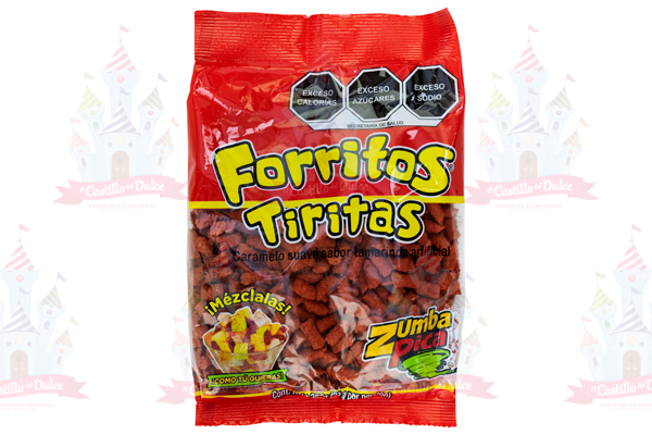 TIRAS FORRITOS 24/350 GR ZUMBA PICA - EL CASTILLO DEL DULCE