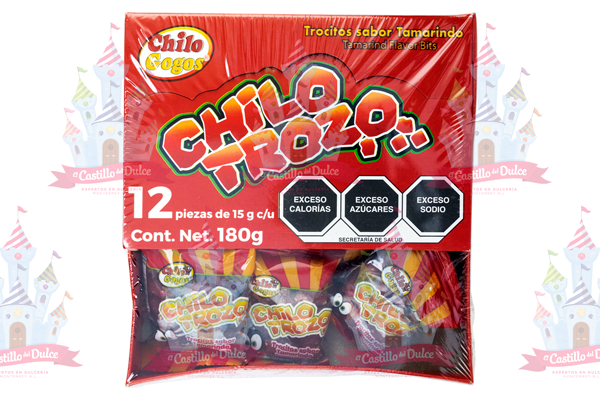 CHILOTROZO MINI DISPLAY 28/12 PZA CHILOGOGOS - EL CASTILLO DEL DULCE