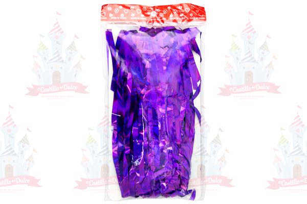CORTINA METALICA MORADO 1 PZA EL CASTILLO - EL CASTILLO DEL DULCE