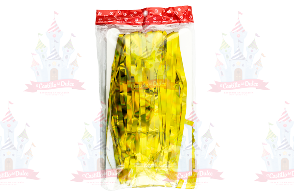 CORTINA METALICA ORO 1 PZA EL CASTILLO - EL CASTILLO DEL DULCE