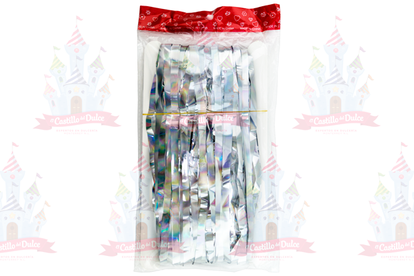 CORTINA METALICA PLATA 1 PZA EL CASTILLO - EL CASTILLO DEL DULCE