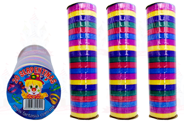 SERPENTINA 250/20 PZAS FANTASIA 2000 - EL CASTILLO DEL DULCE