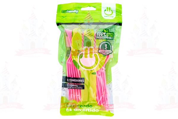 TENEDOR ROSA 12/20 PZA FAB. SELECTAS - EL CASTILLO DEL DULCE