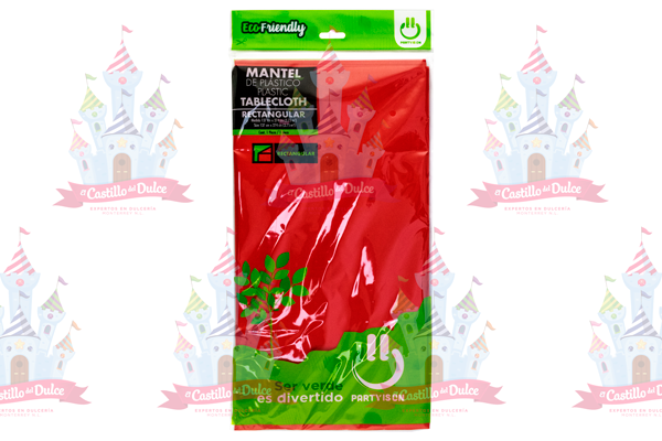 MANTEL RECT. ROJO 12/1 PZA FAB. SELECTAS - EL CASTILLO DEL DULCE