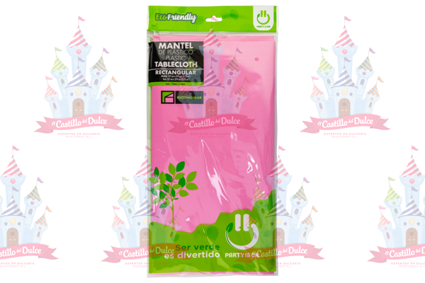 MANTEL RECT. ROSA 12/1 PZA FAB. SELECTAS - EL CASTILLO DEL DULCE