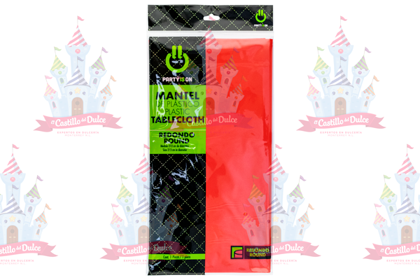MANTEL RED. ROJO 12/1 PZA FAB. SELECTA - EL CASTILLO DEL DULCE