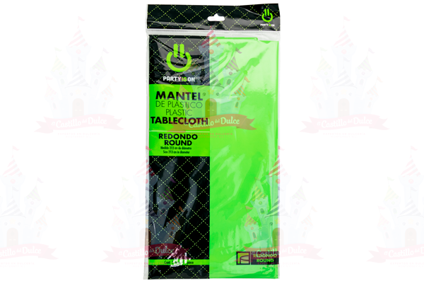 MANTEL RED. VERDE KIWI 12/1 PZA FAB. SELECTA - EL CASTILLO DEL DULCE
