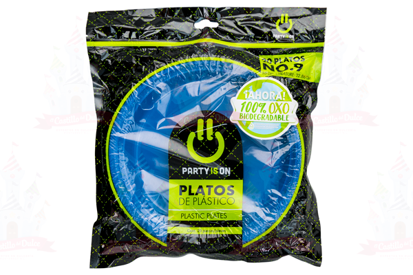 PLATO #9 AZUL REY 12/20 PZA FAB. SELECTAS - EL CASTILLO DEL DULCE