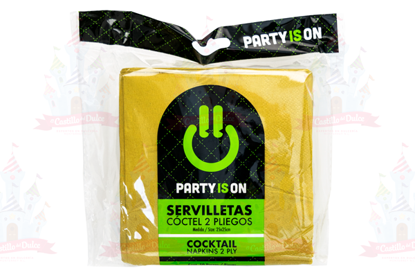 SERV. COCTEL DORADO 12/50 FAB. SELECTA - EL CASTILLO DEL DULCE