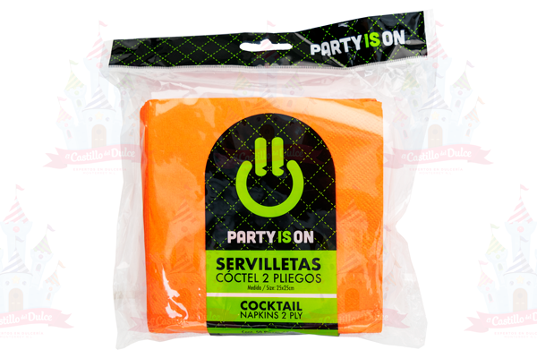 SERV. COCTEL NARANJA 12/50 FAB. SELECTA - EL CASTILLO DEL DULCE