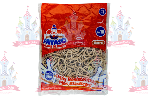 LIGA PAYASO #10 NATURAL 130/80 GRS - EL CASTILLO DEL DULCE