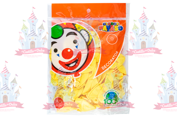 GLOBO DECORATOR #9 MARFIL 100/50 PZS - EL CASTILLO DEL DULCE