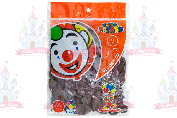 GLOBO DECORATOR #9 VINO TINTO 100/50 PZS - EL CASTILLO DEL DULCE