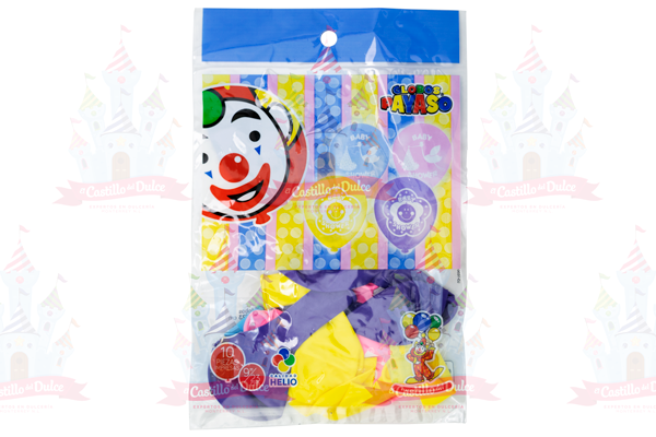 GLOBO IMPRESO #9 BABY SHOWER 10/10 PZS - EL CASTILLO DEL DULCE