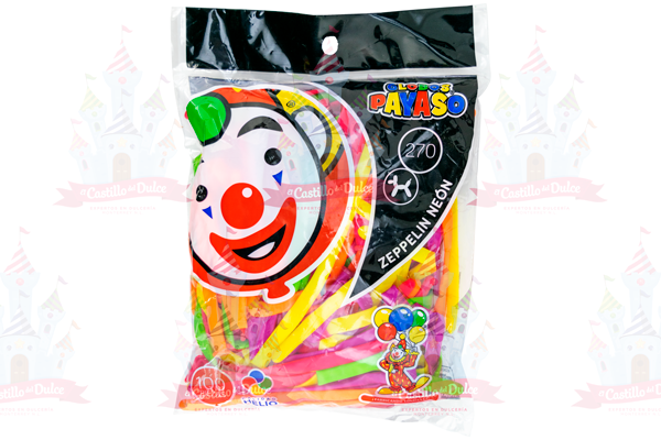GLOBO ZEPPELIN #270 NEON 35/100 PZS - EL CASTILLO DEL DULCE