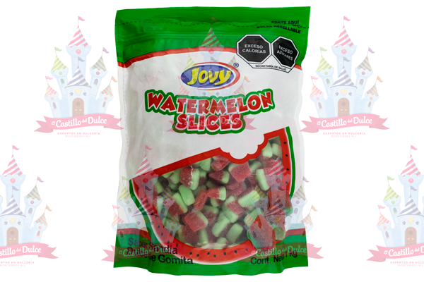 GOMA SANDIA WATERMELON SLICES 10/1 KG JOVY - EL CASTILLO DEL DULCE