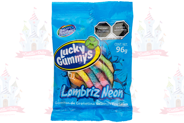 MINI LUCKY GOMA LOMBRIZ NEON 1/12 PZA 96 GRS
