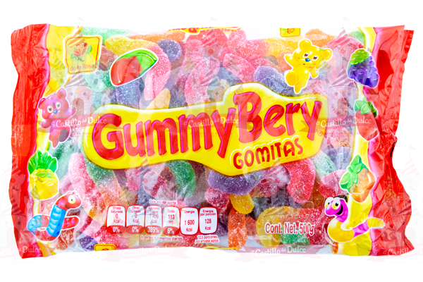 GUMMY BERRY LOMBRIZ 16/500 GRS LA ROSA - EL CASTILLO DEL DULCE